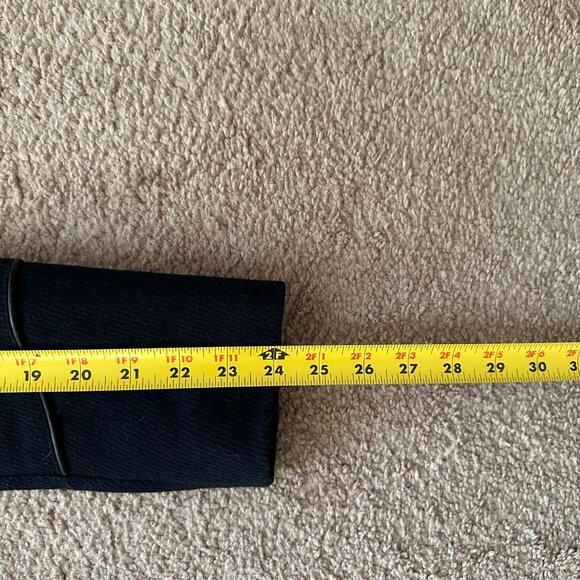 Michael Kors Pea Coat Womens 4 Double Breast Navy Blue Wool Polyester - Picture 10 of 14